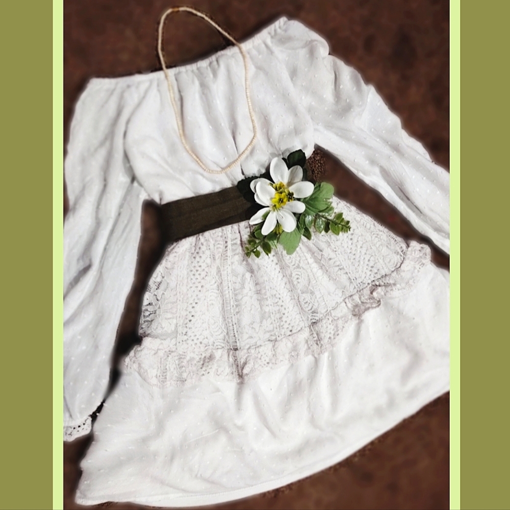 Girls art class boho dress